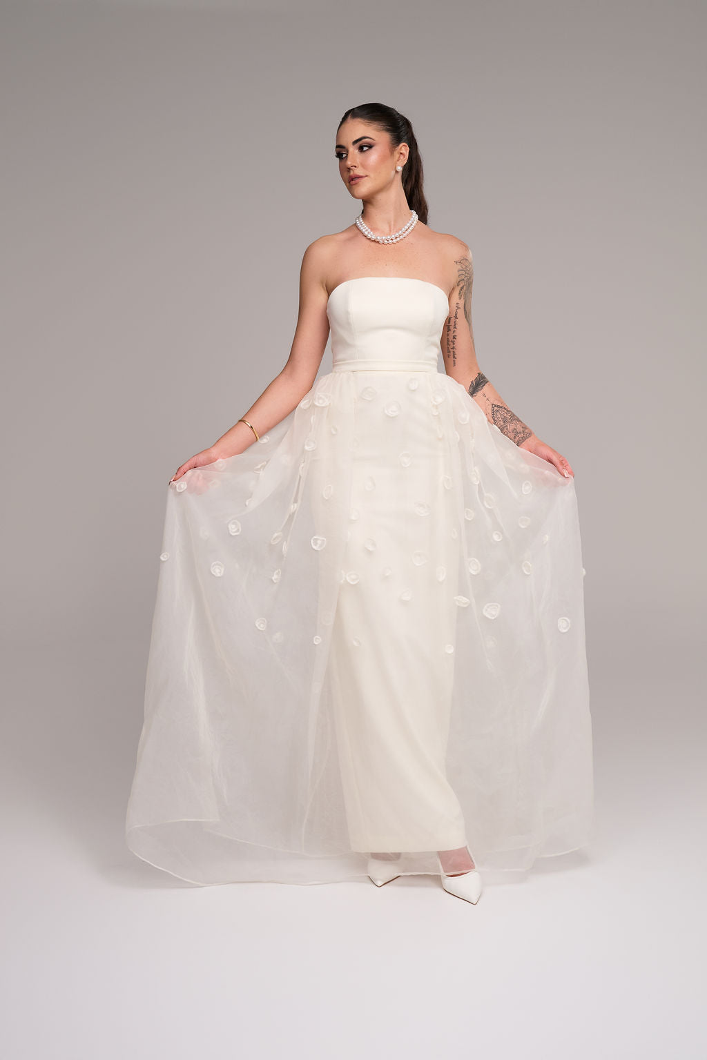 HVC Delta strapless dress