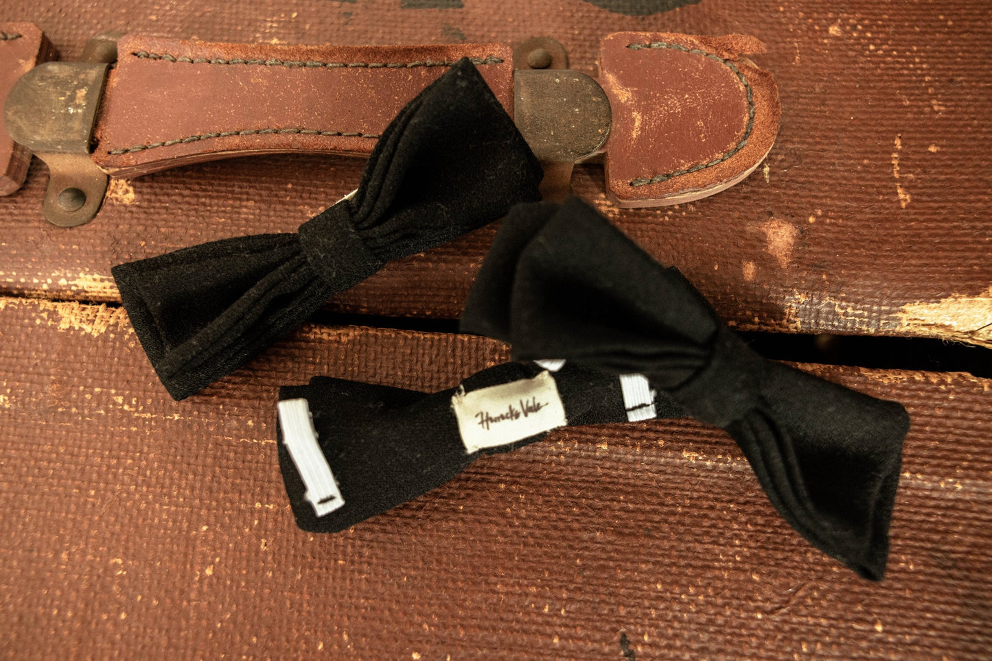 HVC Black Doggie Bow Tie