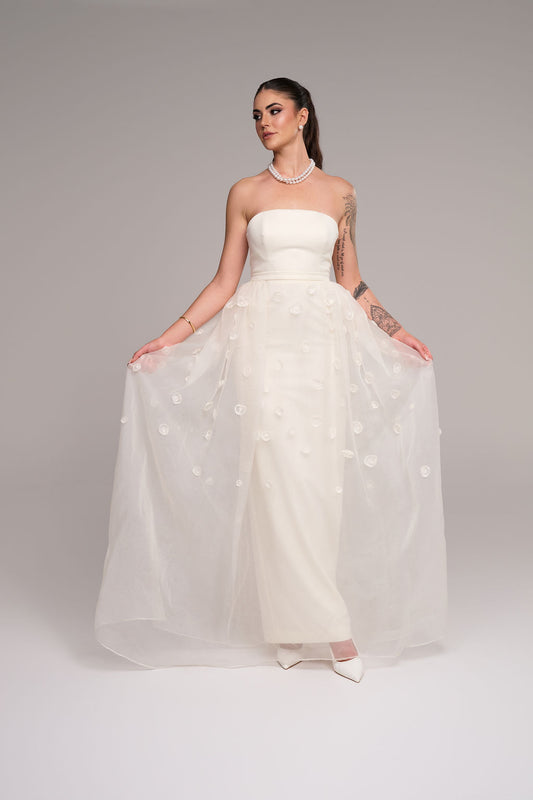 Delta silk overskirt