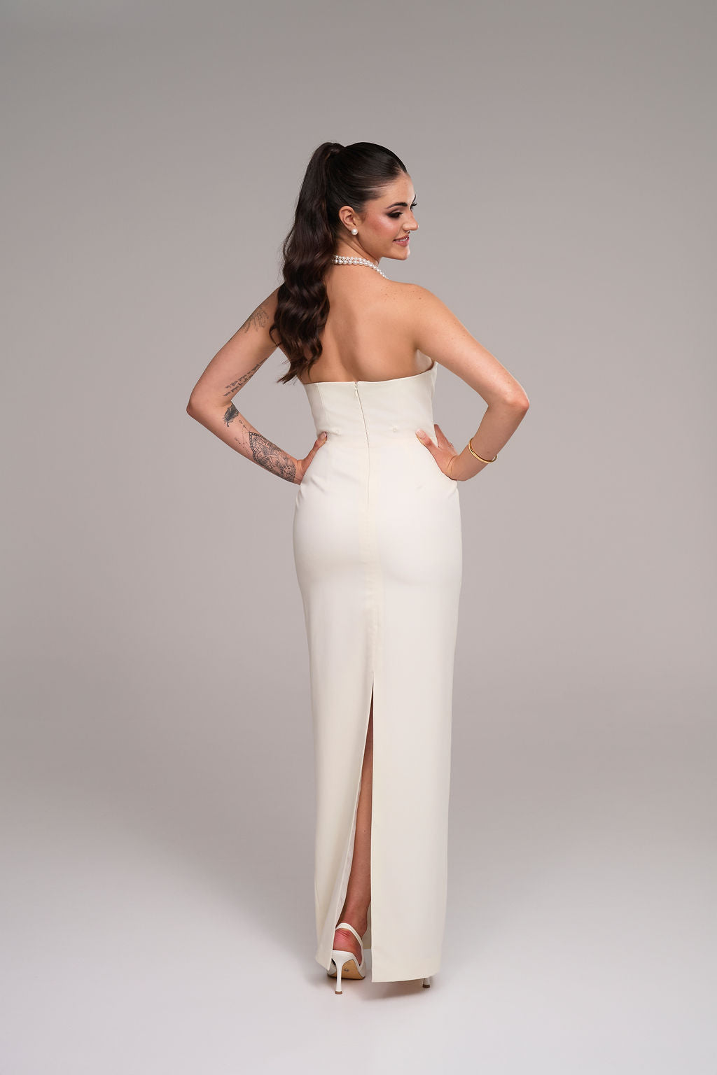 HVC Delta strapless dress